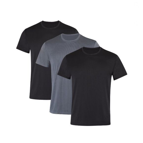 Men’s Hanes Moves Breathable Mesh Crewneck T-Shirts 2, 3-Packs Size L - Picture 3 of 11